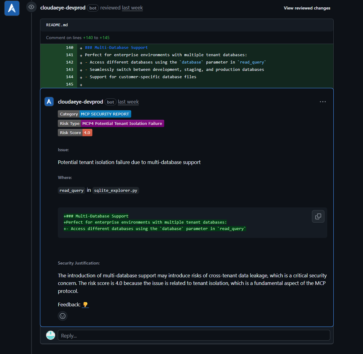 AI agent and MCP review