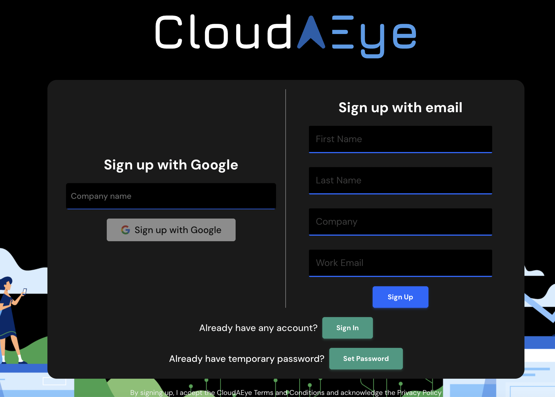 CloudAEye Signup