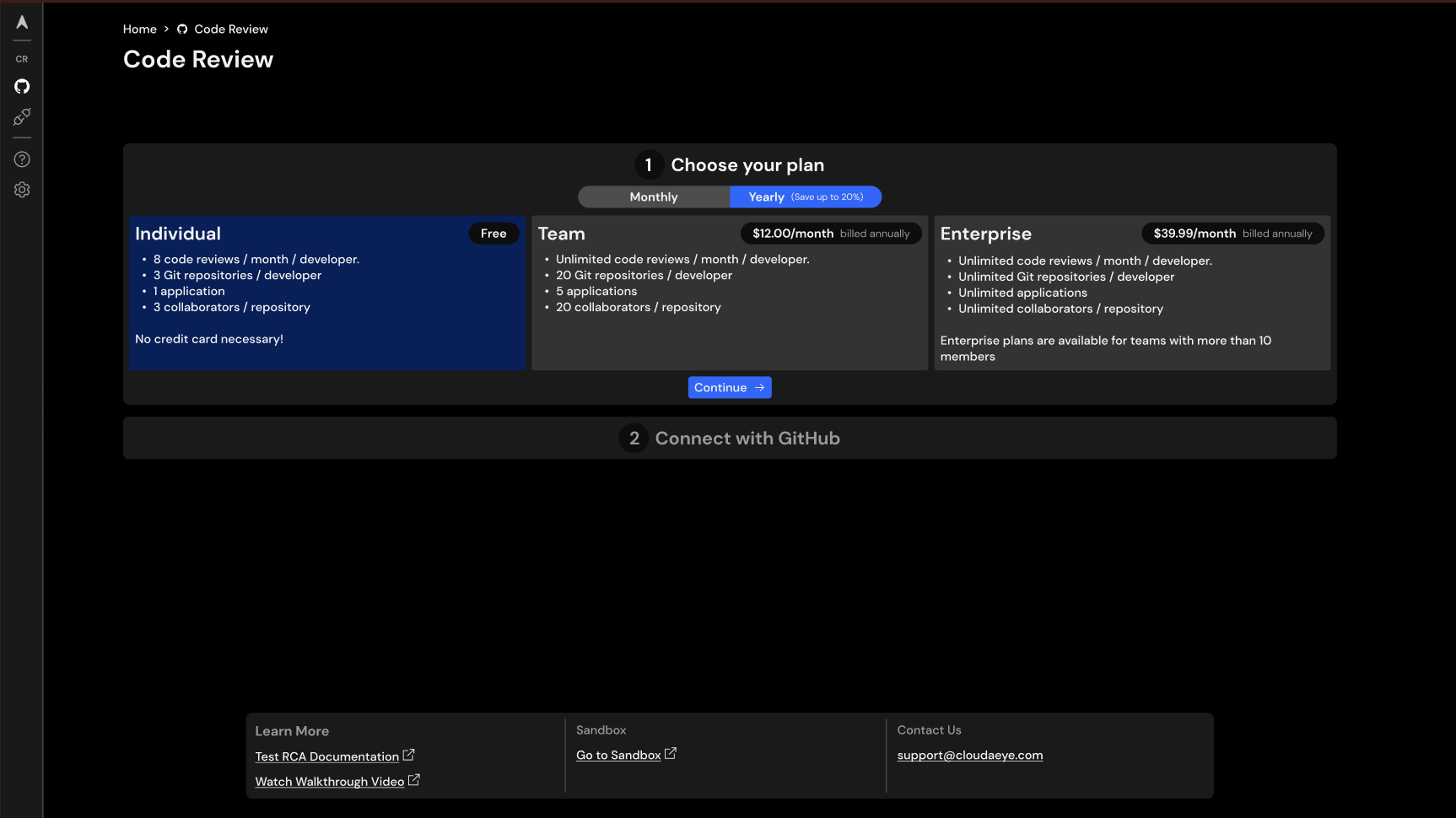 CloudAEye Free and Paid Plans